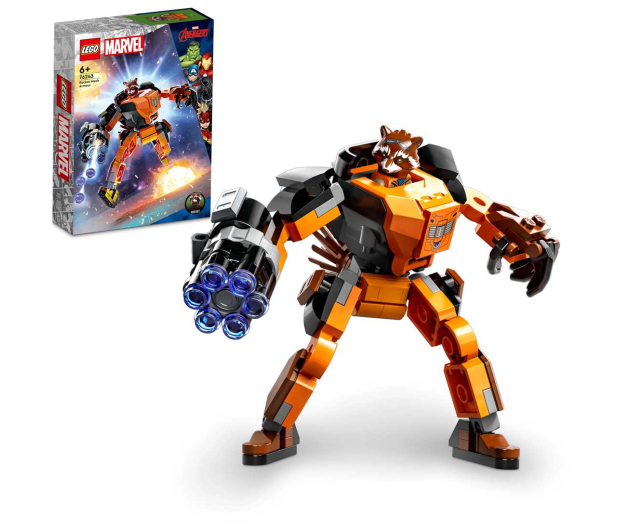 LEGO Marvel 76243 Mechaniczna zbroja Rocketa - 1091296 - zdjęcie